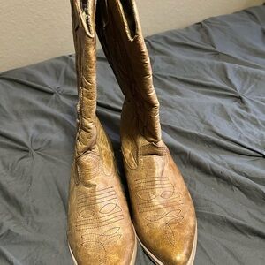 Brown Leather Cowboy Boots